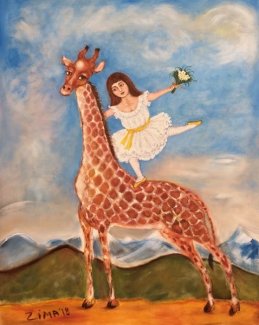 «Девочка и жираф» – первая картина из серии «Пиросмани снова с нами».