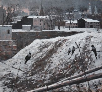 «Москва. Пустырь в Замоскворечье». Холст, масло. 2014 г.